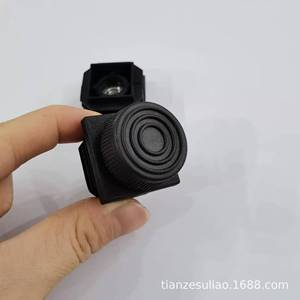 Furniture <b>Leg</b> M8x30 Plastic Nut Plug <b>Adjustable</b> Square Foot <b>Table</b> Support Black Minimalist Design Easy Installation - Product Image 4