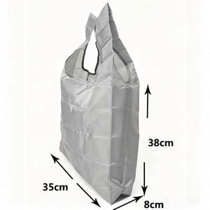 Custom Eco Friendly Products Cute Reusable <b>Folding</b> Bag Portable Recycle Foldable Oxford Fabric Grocery Tote Shopping Bag - Product Image 2