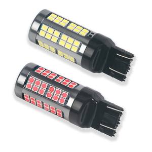 Ampoule LED OEM sans Hyper Flash P21W pour Tuning Automobile, Lampe de Signalisation Canbus 1156 BA15S PY21W BAU15S T20 7440 WY21W 3030 72SMD Ambre Rouge 12V-70V - Product Image 4