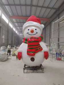 Muñeco de Nieve Inflable Navideño de 6 Pies, Decoración <span class=keywords><strong>para</strong></span> Exteriores con Luces LED Integradas, Decoración Navideña <span class=keywords><strong>para</strong></span> Fiestas, Hogar y Jardín - Product Image 1