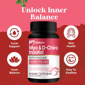 Myo & D-Chiro Inositol Equilíbrio Hormônio Fertilidade Feminina Pele Complexo Saúde Myo & D-Chiro Inositol Cápsulas - Product Image 5