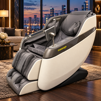 Fauteuil de massage électrique 4D ultra-silencieux à gravité zéro avec rail SL et musique IA pour la maison intelligente, la chambre et le bien-être, soulagement de la tension