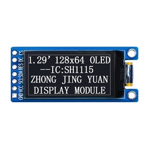 1.29นิ้ว128x64โมดูลแสดงโมดูลโมดูลจอแสดงผลโมดูลเดียว CH1115 SPI IIC อินเตอร์เฟซคู่กับบอร์ด PCBA - Product Image 1