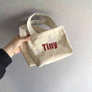 Sac fourre-tout en toile de coton mini de haute qualité, style simple, durable, petit sac de transport avec logo personnalisé - Product Image 1