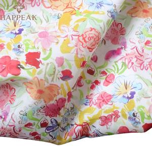 Tela de Algodón Estampada Personalizada de Moda HAPPEAK, Hermosa Tela de Algodón con Estampado Floral Rosa Estilo Liberty London para Ropa Infantil - Product Image 5