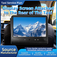 Écran publicitaire TV pour siège arrière de taxi 10 pouces 1920P, Wifi, DC 9-24V, RTC, NFC, GPS, capteur corporel, moniteur d'appui-tête Android - Vente en gros