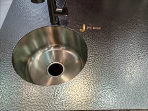 Placa de Acero Inoxidable de Grado 304 con Forma Personalizada de Fábrica EX305, Acabado Martillado a Mano, Estándar JIS, Decoración de Interiores - Product Image 2