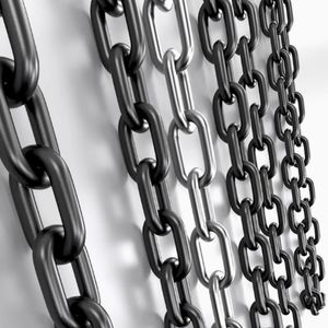 Cadeia de Elos Redondos de Alta Resistência G80 de 6-42mm para Elevação e Mineração, para Guincho Monorail/Antiderrapante - Product Image 1