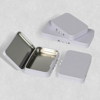 Mini boîte en étain CR personnalisée colorée avec fermeture à bouton sécurité enfant pour cigarettes, bonbons, lait, pain, bijoux, pilules