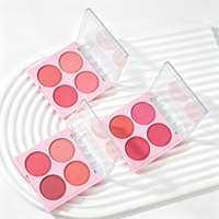 Palette de fards à joues mats 3 teintes, imperméable, résistante à la transpiration, longue tenue, poudre fine naturelle, maquillage multicolore pour le visage