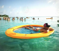 Vente flash WAKE Hamac d'eau gonflable portable en maille flottante pour la natation, flotteur pour piscines et rivières, matériau durable en drop stitch
