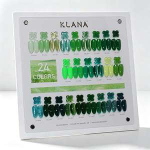 KLANA Gel Couleur Intense 24 Couleurs Bleu UV Vernis à Ongles Gel DIY Non Toxique Effet Œil de Chat Glacé Transparent Professionnel pour Salon - Product Image 4
