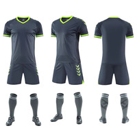 Seragam Sepak Bola Grosir untuk Rumah, Pakaian Olahraga Latihan, Set Lengkap Pakaian Sepak Bola, Camisas De Futbol
