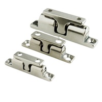 Butée d'aspiration pour porte marine en acier inoxydable Loquet à bille à double ressort Loquet à tension réglable pour armoire de 43mm Quincaillerie pour bateau