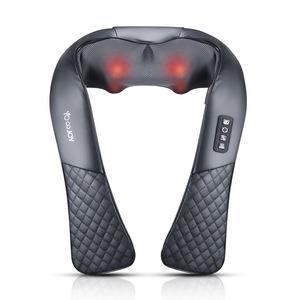 Masseur de cou et d'épaule pour le soulagement de la douleur pétrissant les tissus profonds masseur de dos Shiatsu du corps entier avec chaleur apaisante - Product Image 1