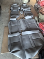 Housses de siège de voiture personnalisables Tuheng 1:1 avec broderie pour Hilux 2008-2022, imperméables, résistantes à l'usure, en cuir, ensemble complet, airbag