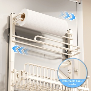 Organizador de Especias Metálico para Refrigerador, Estante de Cocina Delgado para Montar en la Pared Sin Necesidad de Taladrar - Product Image 3