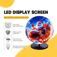 Layar LED Bola 360 Derajat Resolusi Tinggi Indoor Outdoor Full Color Fleksibel Soft LED Display HDR10 IP65 Tahan Air untuk Mal dan Bar