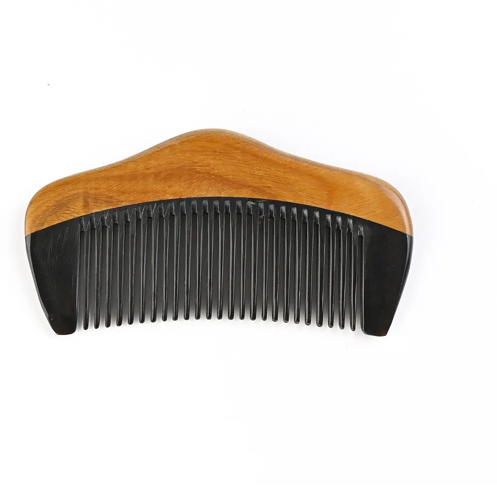 Chinese Custom Logo MIni Natural Wood Vintage Ecofriendly Small Anti Static Grooming Wood Hair Comb