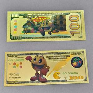ธนบัตรเคลือบทองคำพิมพ์ลาย Pac-Man สำหรับของที่ระลึกสะสม - Product Image 5