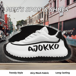 Zapatos Deportivos con Cordones de Diseño Moderno para Hombre, Tallas 39-44, Forro de Malla Negra Versátil, Zapatos Casuales para Correr, Primavera, Verano, Otoño e Invierno - Product Image 2