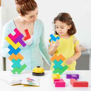 Bloques de Construcción Rusos <span class=keywords><strong>Versus</strong></span>, Juguetes Educativos Tempranos para Niños, Rompecabezas de Lógica, Ayuda Espacial, Juguetes Educativos de Geometría para Niños - Product Image 3