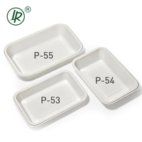 Beste Prijs Aangepaste Supermarkt Verpakking Lade Wit Vierkant Wegwerp Pp Plastic Fruit Trays Voor Voedsel