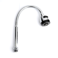 Ensemble de robinets en acier inoxydable pour hôtel moderne, pour évier de cuisine et de salle de bain, avec bec verseur et tuyau de 48 cm