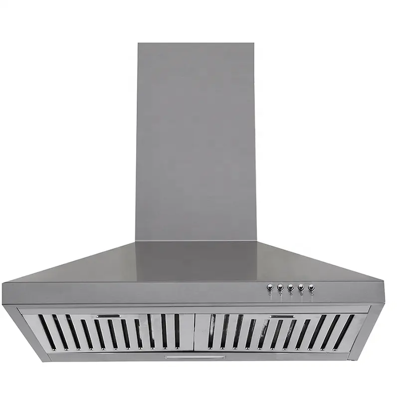 Hotsale China 600mm Wall Mount Recirculating Stainless Steel Tower Type Kitchen Range Hood