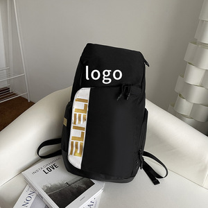 Letter Trendy Brand New Large Capacity <b>Backpack</b> High School College Students Outdoor <b>Backpack</b> Men <b>Waterproof</b> Zipper Polyester - Product Image 4