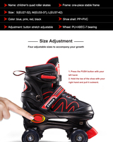 Patins à roulettes pour adultes, patins à roulettes pour enfants, patins à roulettes à double rangée lumineux pour débutants, garçons et filles