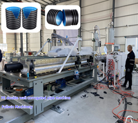 Ligne de production de machines d'extrusion de tuyaux corrugués HDPE DWC horizontaux à grande vitesse (300 mm-1200 mm) – Solution clé en main pour usine