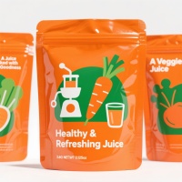 Sacs alimentaires avec logo, pochette debout personnalisée imprimée pour les collations des petites entreprises