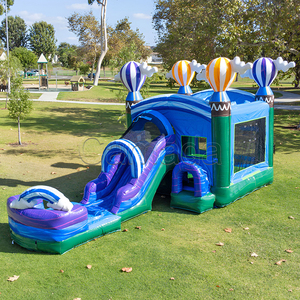 Structure gonflable combinée avec toboggan aquatique, château gonflable coloré pour l'extérieur, jeux de fête foraine pour enfants, maison gonflable pour fêtes - Product Image 6