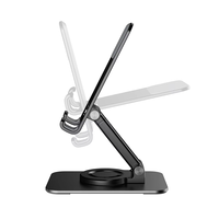 Prix usine en aluminium support de téléphone portable universel mains libres 360 degrés rotatif bureau support de téléphone portable support de tablette