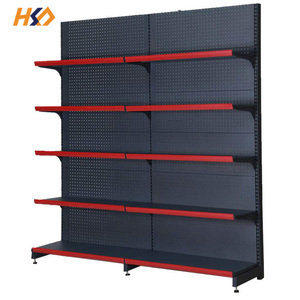 Phổ biến kim loại Gondola kệ cho siêu thị và siêu thị một bên tường-Chống lại Thiết kế phổ biến ở nước ngoài - Product Image 2