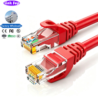 Kabel Ethernet Cat5e UTP 28AWG OFC 100Mbps 100MHz RJ45 Kabel Patch Cat 5e Kabel Jaringan LAN