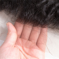 Extensions de cheveux vierges Remy pas chères, lisses et soyeuses, en cheveux humains brésiliens de type Mink, pré-épilées, avec closure et frontal en dentelle