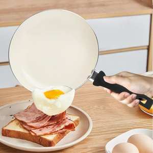Modern <b>Pots</b>&<b>Pans</b> Bakelite Handles Glass Lids Dishwasher Oven Safe Heat Resistant 11-Piece Ceramic Non-Stick Cookware Set Gas - Product Image 3