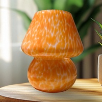 Lampe de chevet en verre en forme de champignon, style nordique personnalisé, créative, transfrontalière, simple, mignonne, pour décoration de chambre de fille, veilleuse