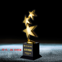 Personnalisé Métal Étoile Trophée Artisanat Personnalisé Cristal Verre Plaque Cadeau Art-Thème Sublimation Cristal Laser Animal Cube