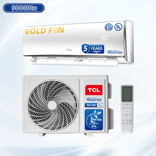 TCL 9000BTU Inverter Split Air Conditioner for Small Room Cooling with R410a Refrigerant WiFi Smart Control Energy Saving AC