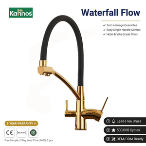 Hot & Cold Water Rotackable Faucet Contemporary Design Classic Style Polished Copper Filter Faucet Hotel Brass Surface - Product Image 1