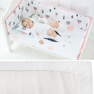 100% coton dessin animé modèle mousseline bébé literie tissu lit drap de lit en coton - Product Image 3