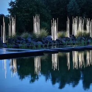 Lumind Munich Fiber Reeds Floor Garden Lighting Lawn Landscape Garden <strong>Lights</strong> Waterproof LED Outdoor Garden <strong>Lights</strong> - Product Image 1