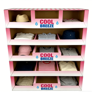 Espositore <span class=keywords><strong>per</strong></span> Calzini in Cartone Ondulato Ecologico dal Design Moderno Personalizzato <span class=keywords><strong>per</strong></span> Prodotti da Supermercato - Product Image 5