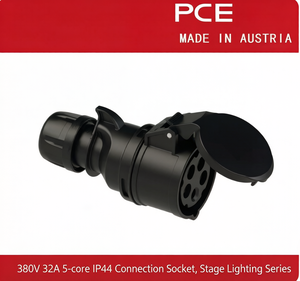 Enchufe, Conector y Tomacorriente Industriales de la Marca PCE Importados de <span class=keywords><strong>Austria</strong></span> para Iluminación de Escenarios, Serie 380V 32A de 5 Núcleos - Product Image 2