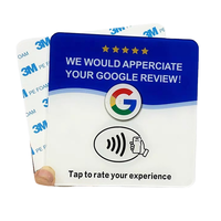 Etiquetas Inteligentes RFID de Acrílico Personalizadas con Chip NTAG213/215 para Marketing en Redes Sociales y Recopilación de Reseñas de Google