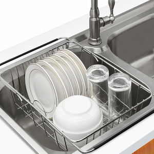 Fregadero de cocina personalizado, estante para cuencos, gabinete, elevador, estante para platos, drenaje de perforación gratis, estante de secado negro a prueba de herrumbre - Product Image 2