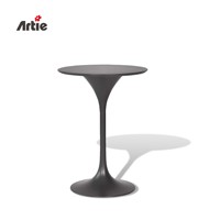 Artee – meuble de terrasse moderne, Table ronde pour salle à manger, Table haute en aluminium, petit café Bar, Table de Bar en plein air